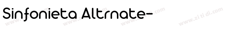 Sinfonieta Altrnate字体转换